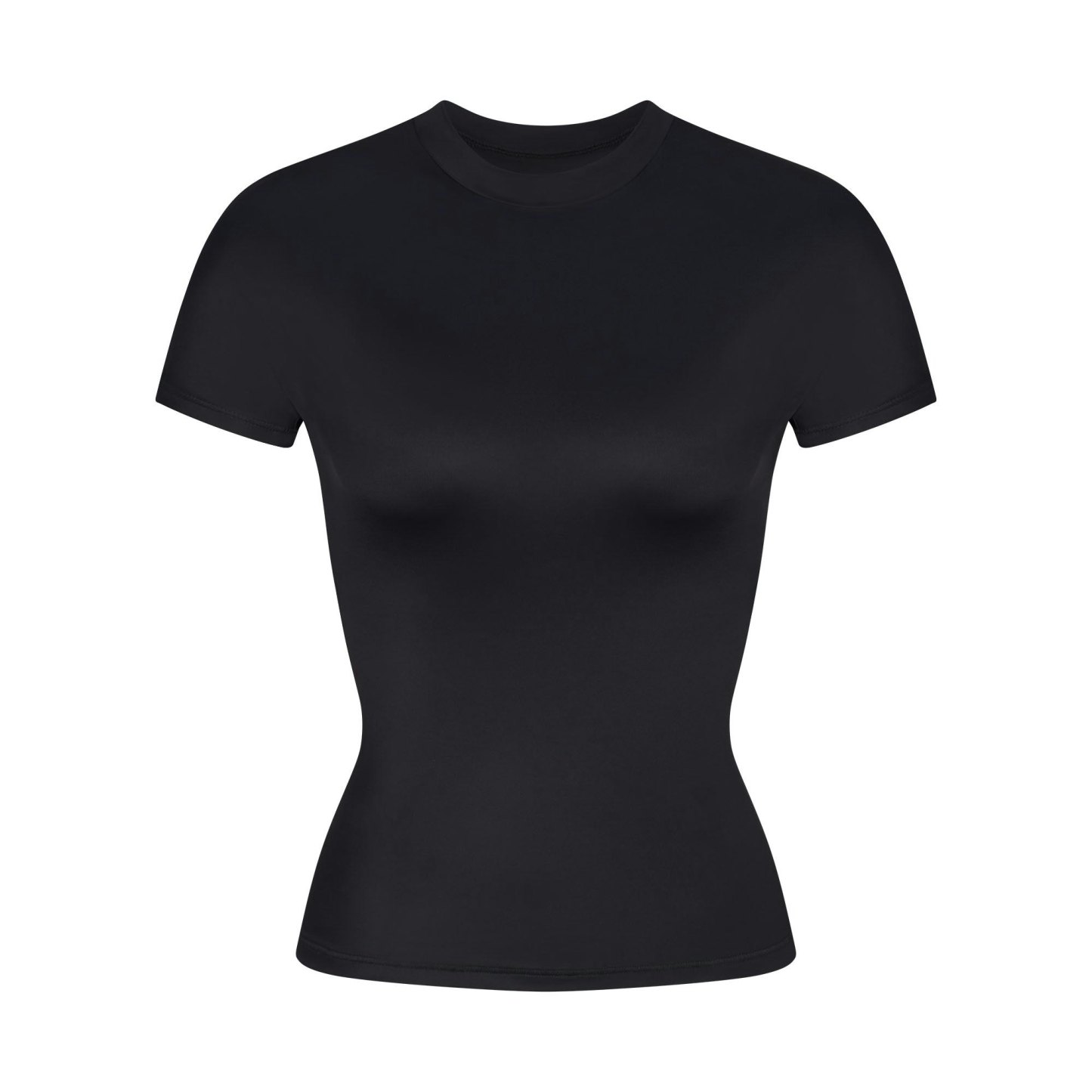 NikeSKIMS SHINE SHORT SLEEVE MOCK NECK TOP - OBSIDIAN - image 12