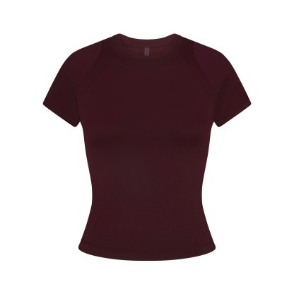 NikeSKIMS AIRY BABY TEE - CURRANT - image 47