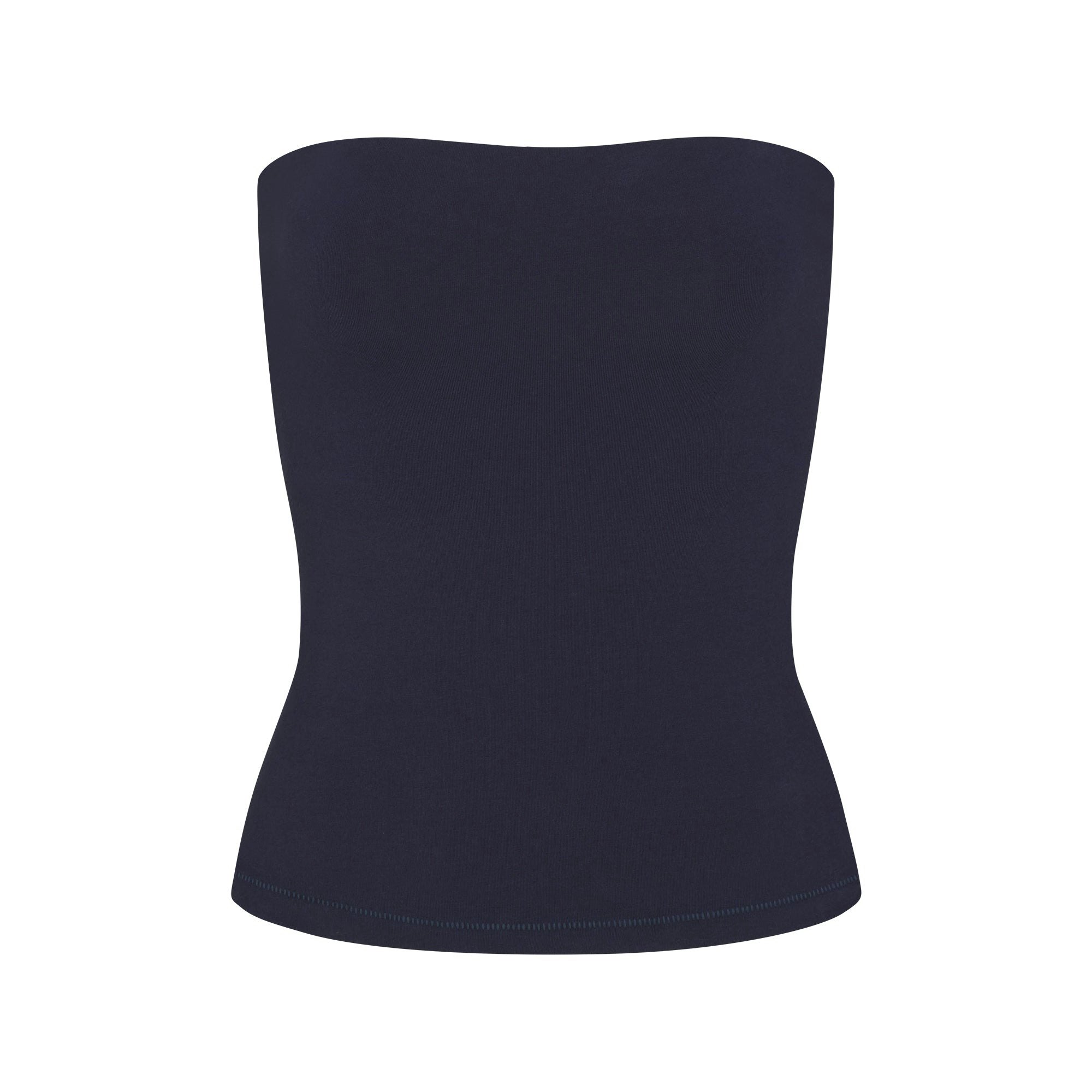COTTON JERSEY TUBE TOP - NAVY - image 21