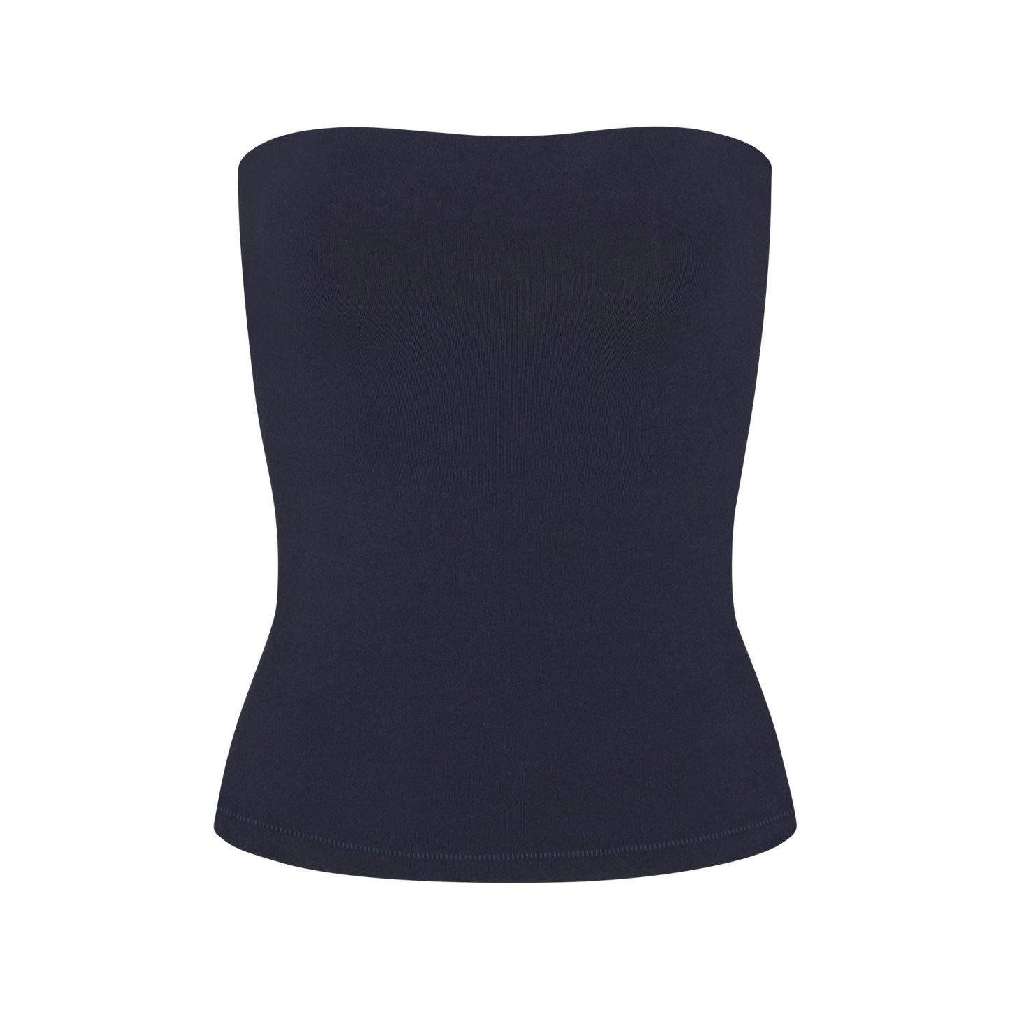 COTTON JERSEY TUBE TOP - NAVY - image 21