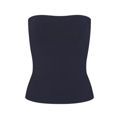 COTTON JERSEY TUBE TOP - NAVY - image 21