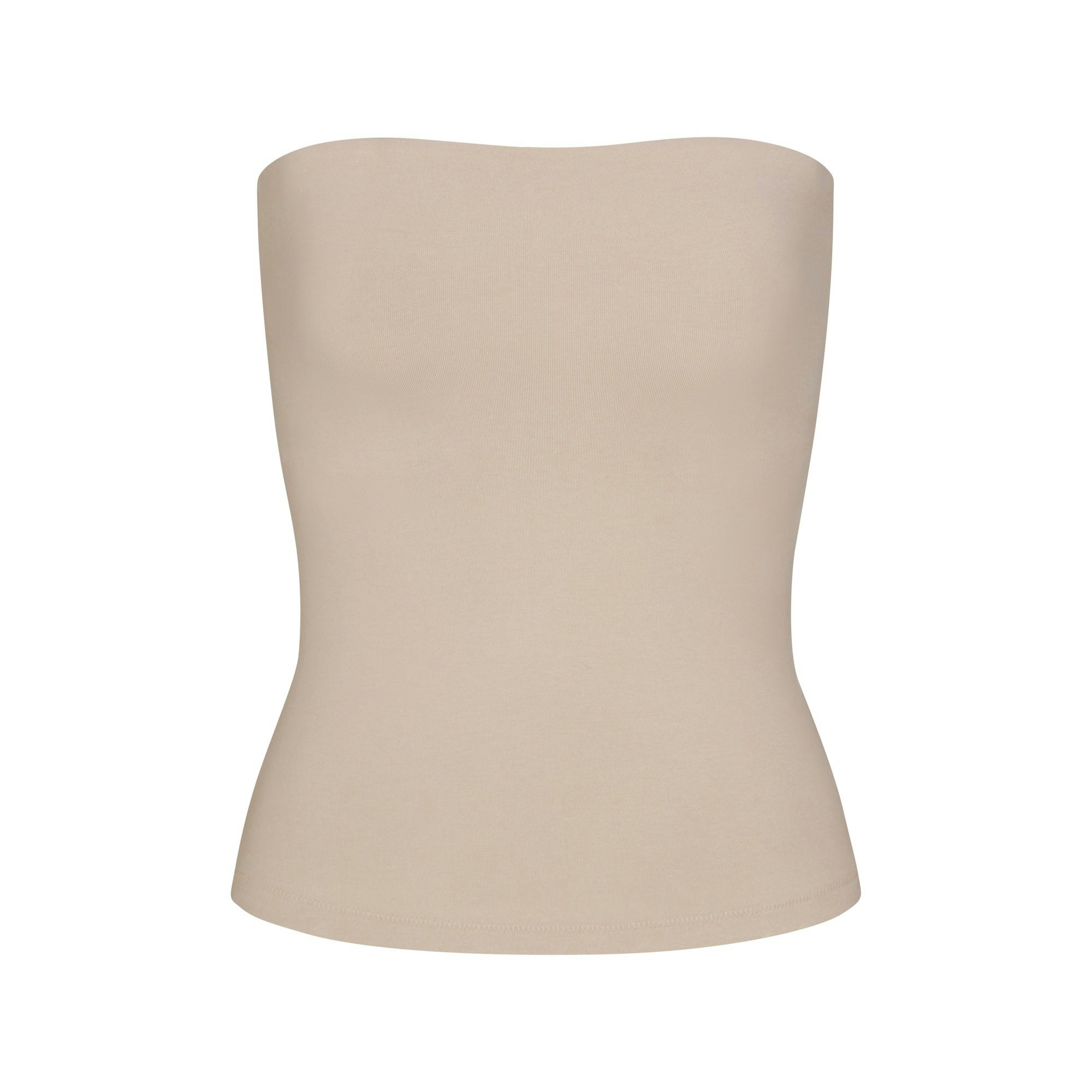 COTTON JERSEY TUBE TOP - STONE - image 11