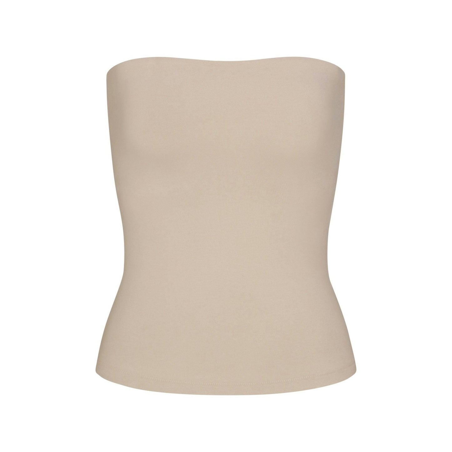 COTTON JERSEY TUBE TOP - STONE - image 11