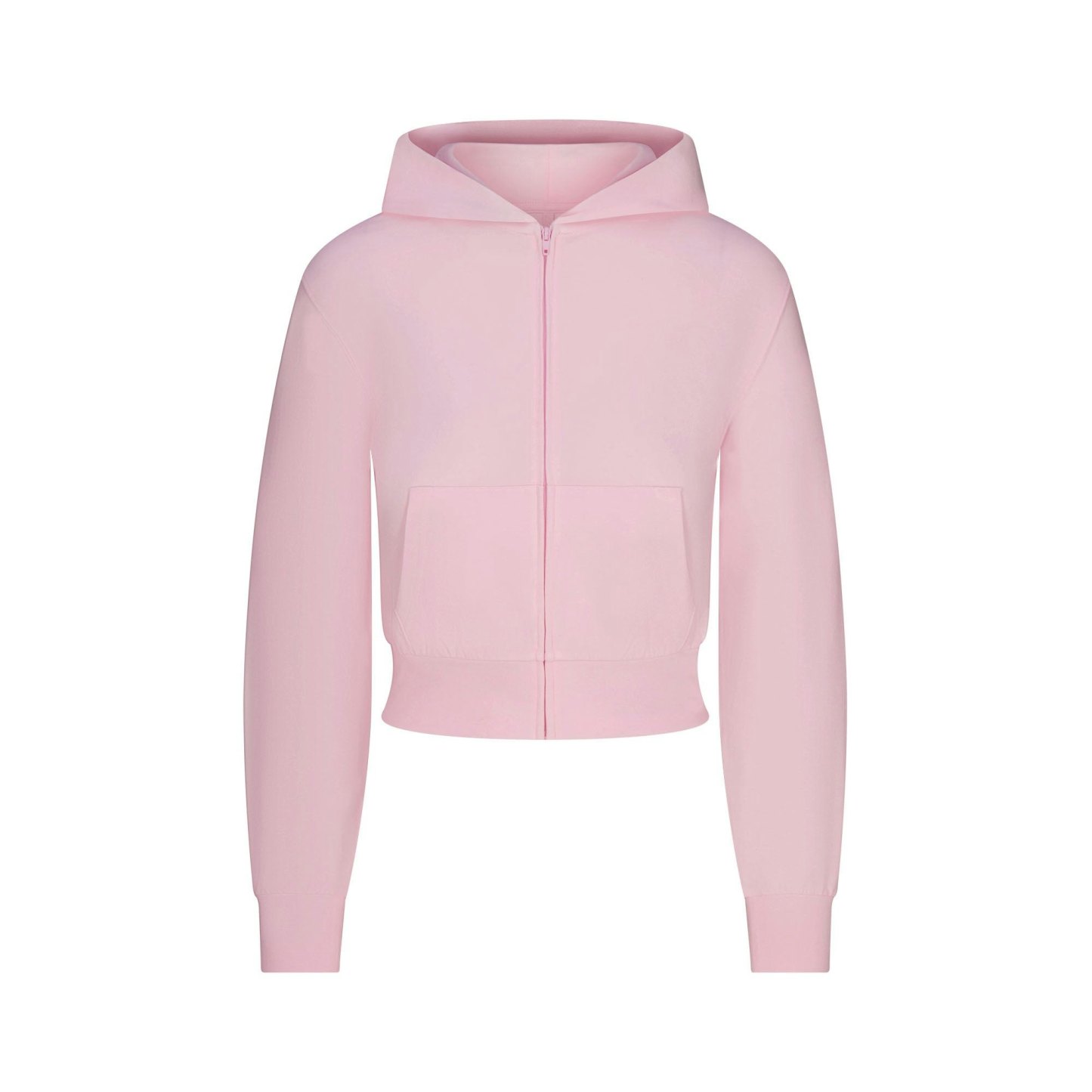 COTTON JERSEY ZIP UP HOODIE - CHERRY BLOSSOM - image 11