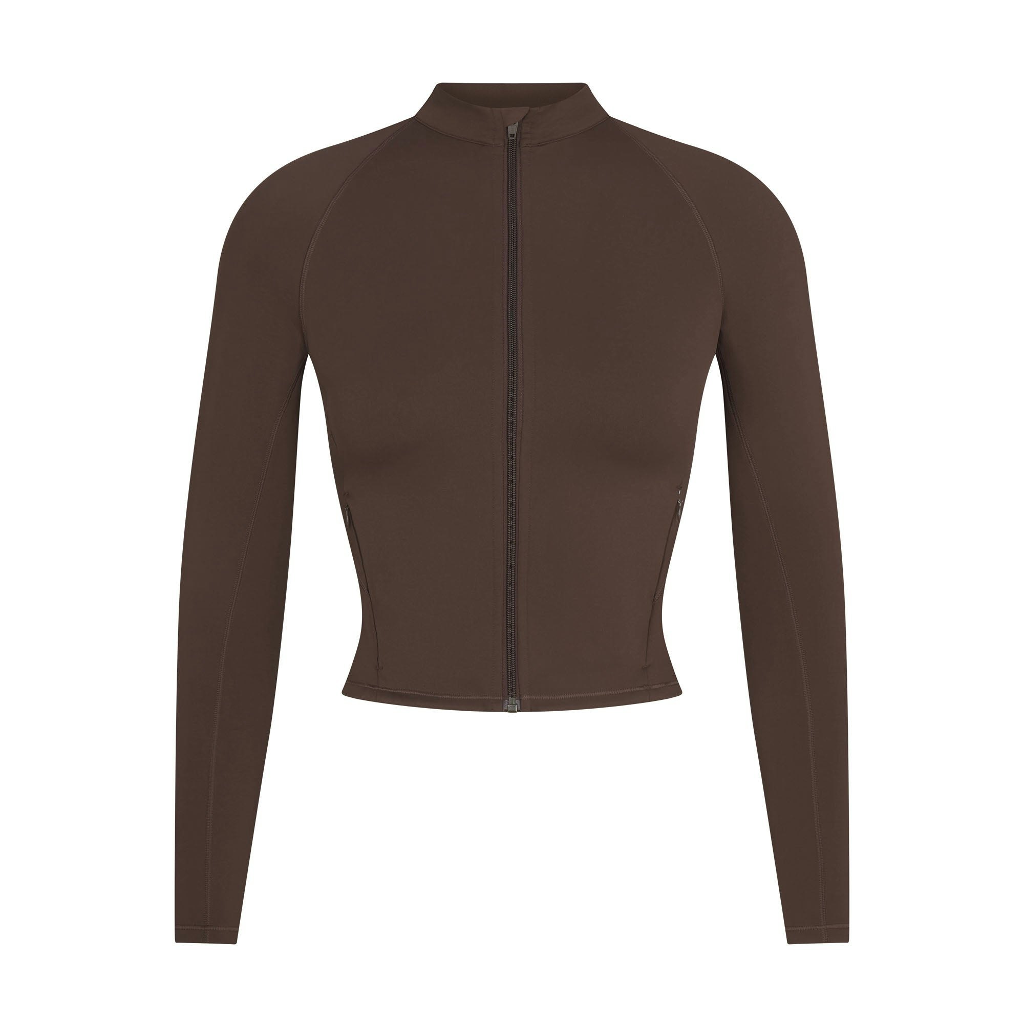 NikeSKIMS MATTE MOCK NECK FULL ZIP JACKET - DARK SEPIA - image 15
