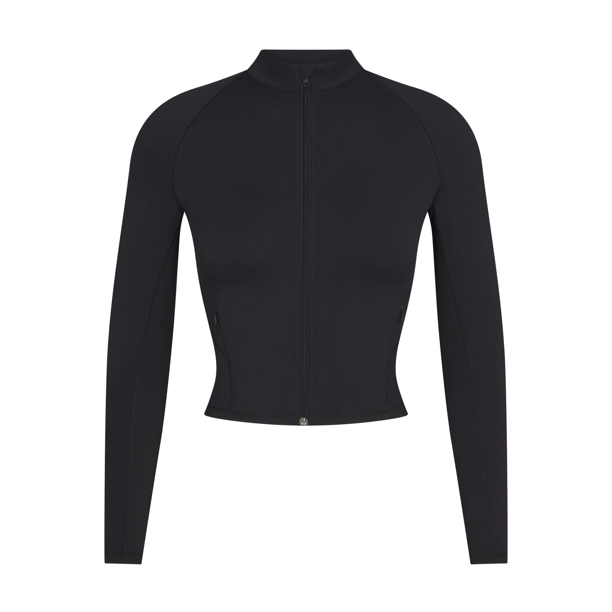 NikeSKIMS MATTE MOCK NECK FULL ZIP JACKET - OBSIDIAN - image 9