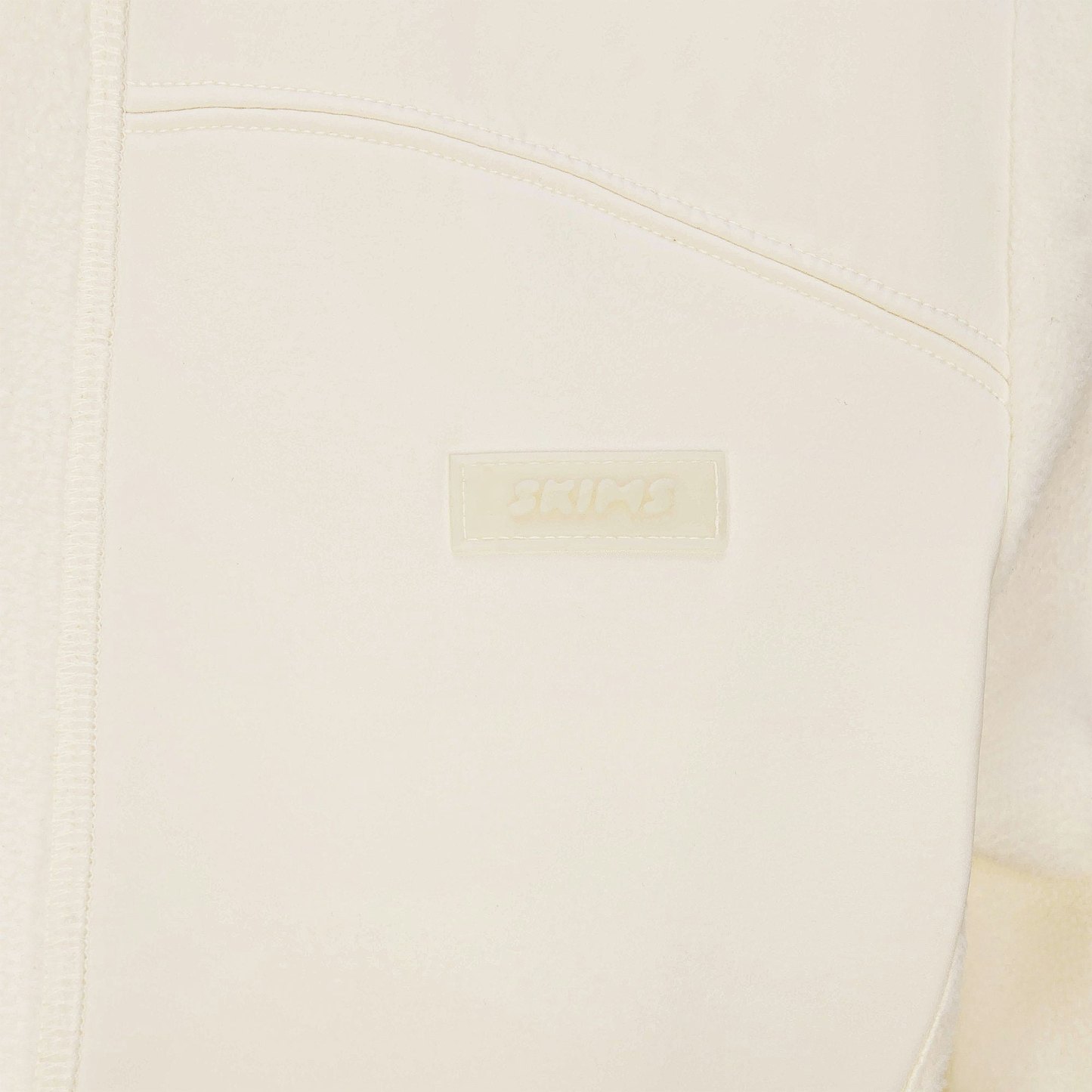 OUTDOOR FLEECE FITTED JACKET - ECRU - image 5