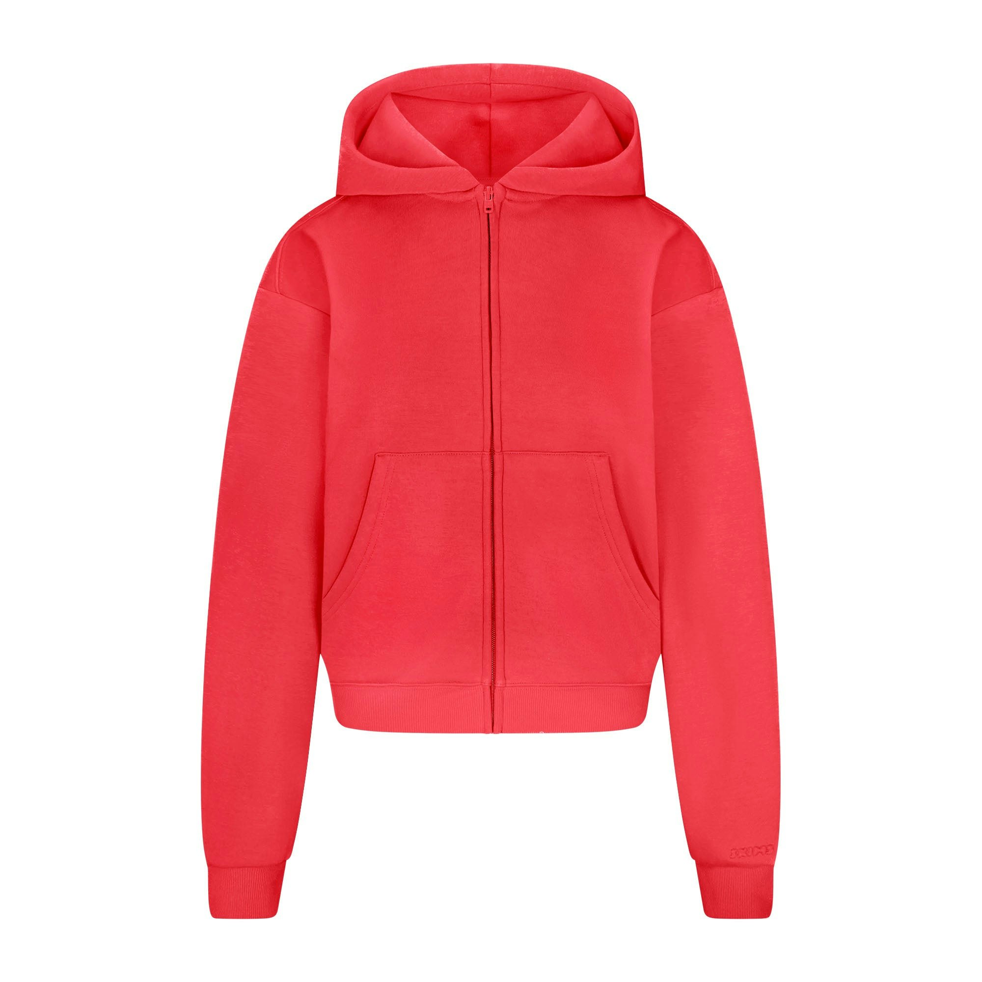 COTTON FLEECE CLASSIC ZIP UP HOODIE - WASHED RED - image 22