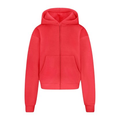 COTTON FLEECE CLASSIC ZIP UP HOODIE - WASHED RED - image 22