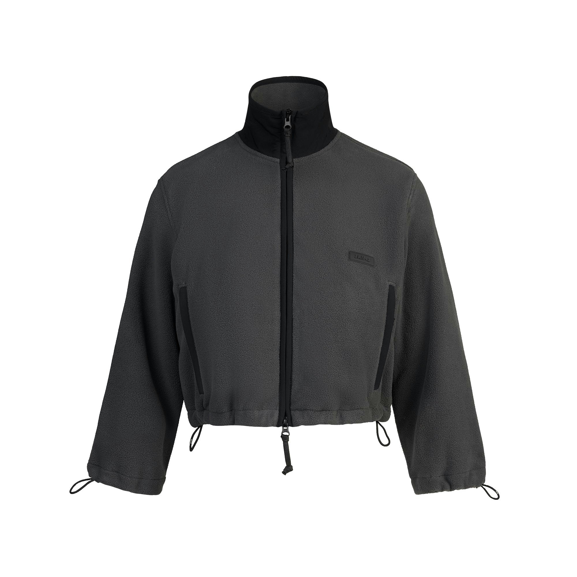OUTDOOR FLEECE CROPPED 3/4 SLEEVE JACKET - ASH - image 16