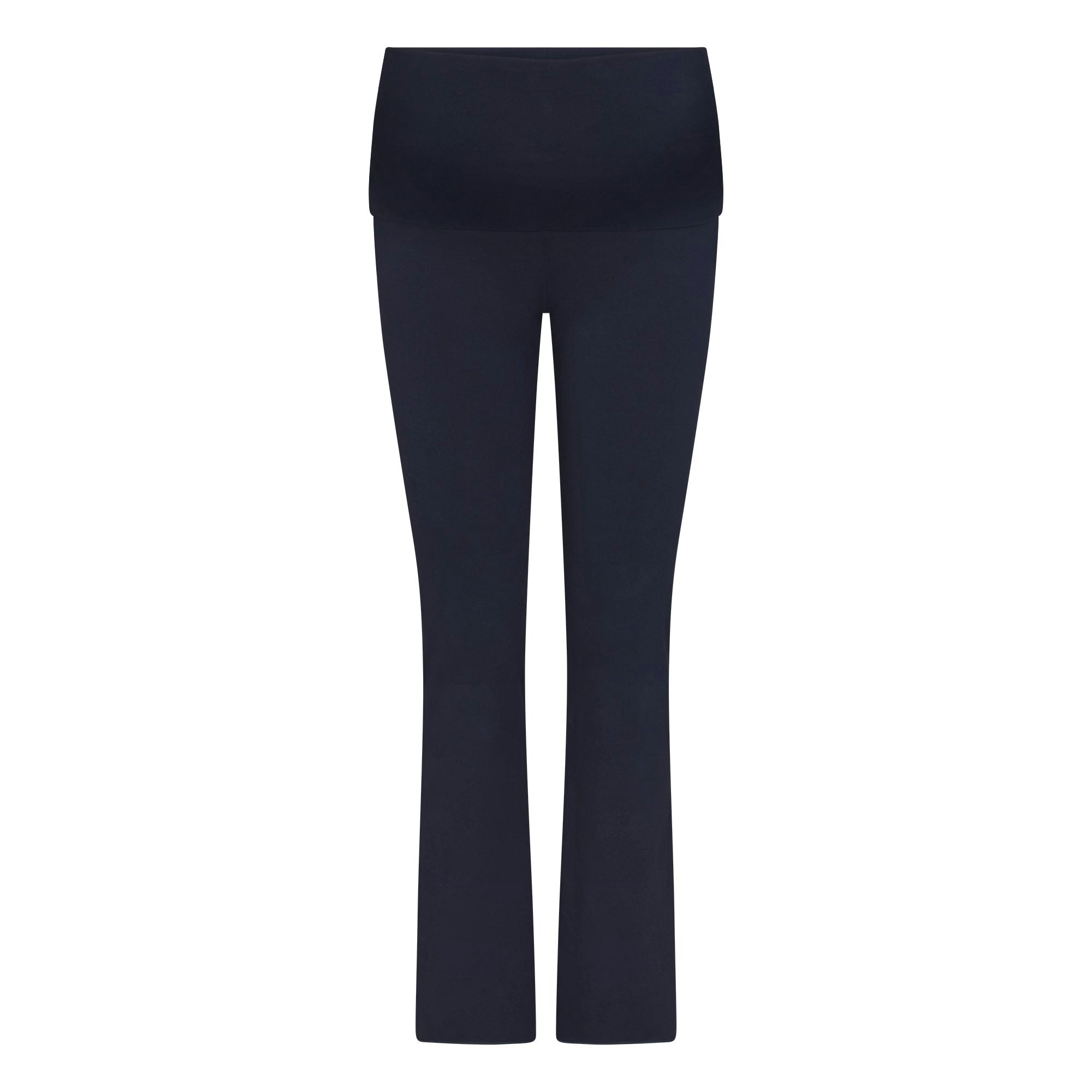 COTTON JERSEY MATERNITY FOLDOVER PANT - NAVY - image 6