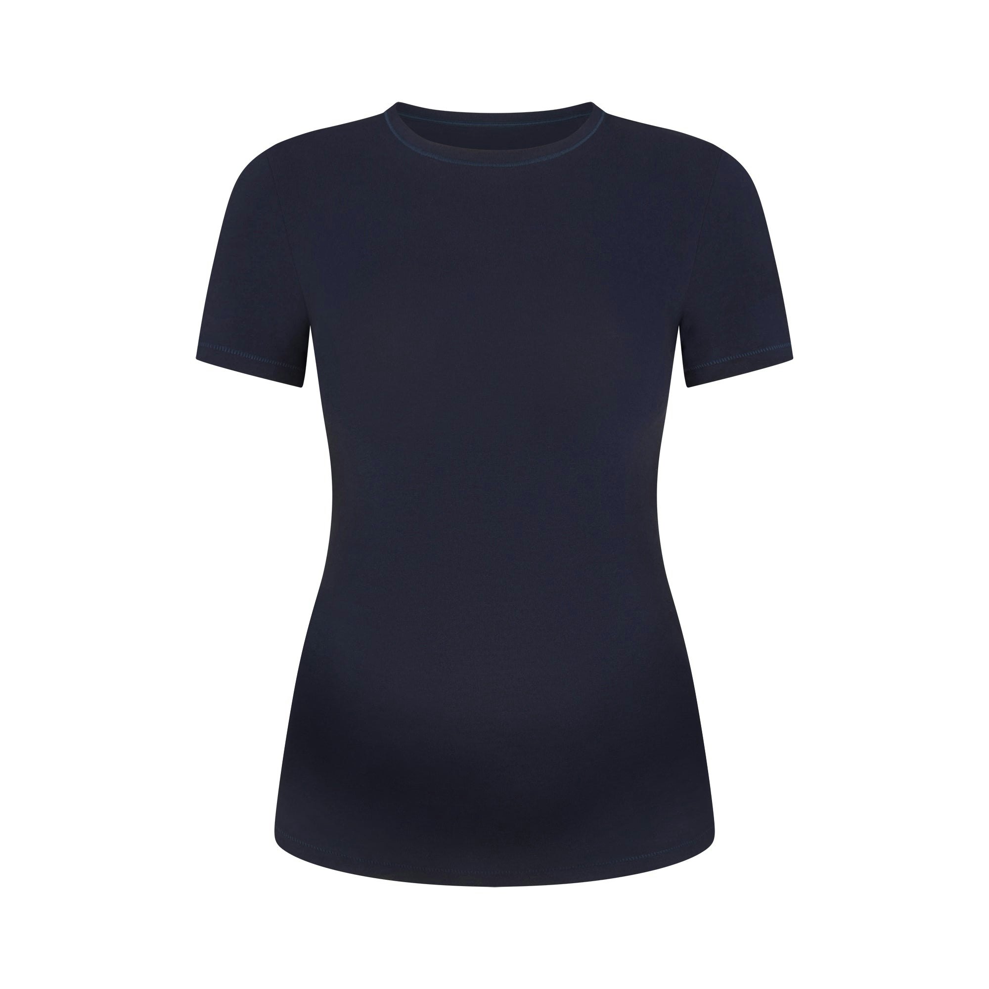 COTTON JERSEY MATERNITY T-SHIRT - NAVY - image 7