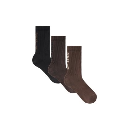 NikeSKIMS ACCESSORIES DRI-FIT™ CREW SOCK 3-PACK - DARK SEPIA MULTI