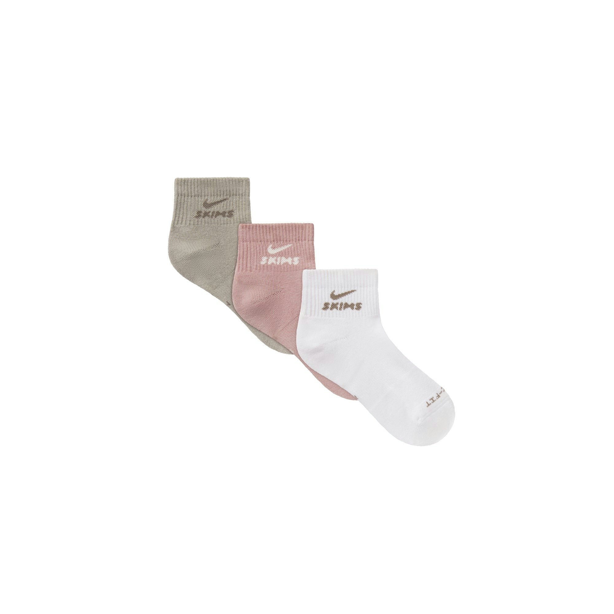 NikeSKIMS ACCESSORIES DRI-FIT™ QUARTER CREW SOCK 3-PACK - HIMALAYAN MULTI
