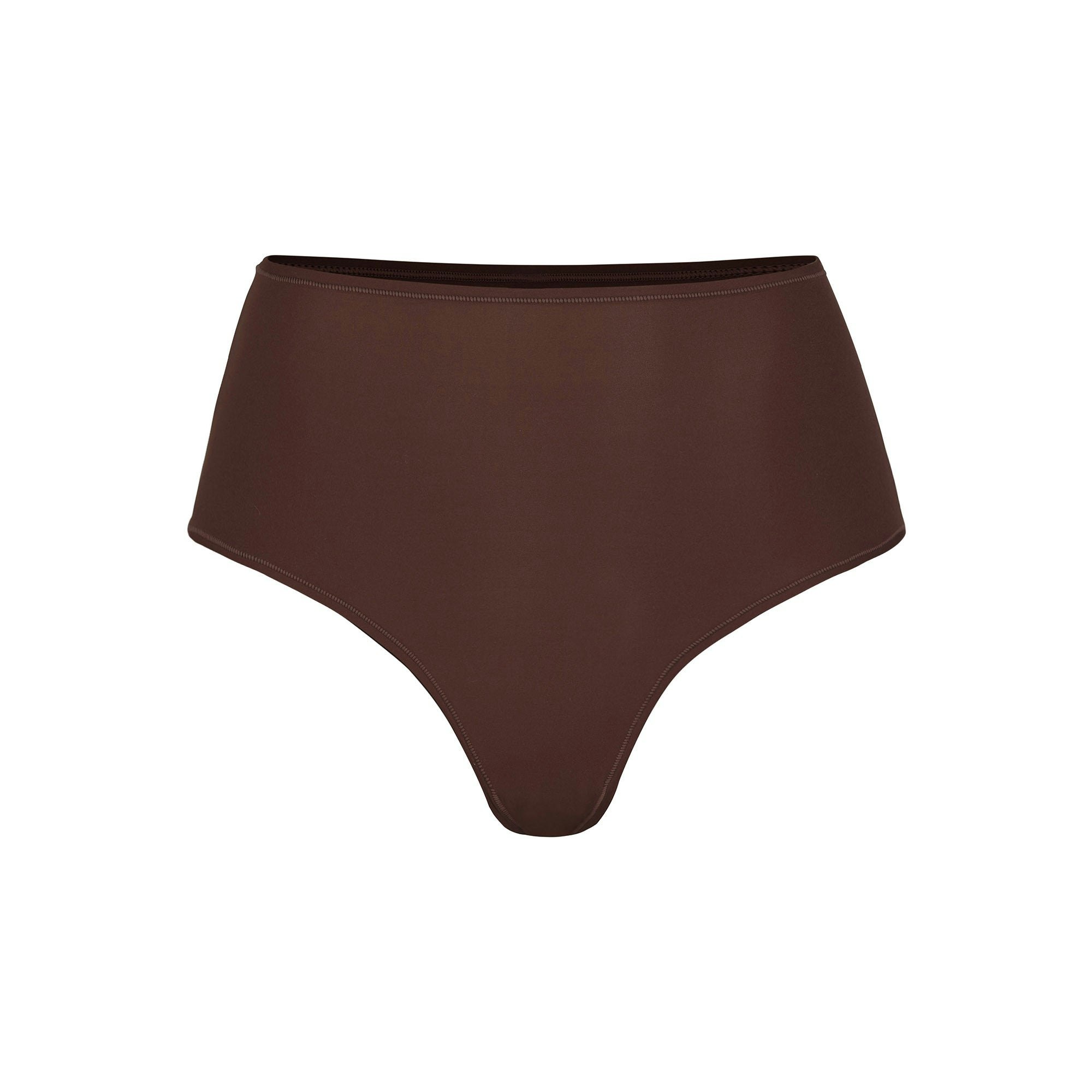 FITS EVERYBODY HIGH-WAISTED THONG - COCOA