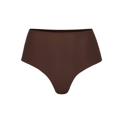FITS EVERYBODY HIGH-WAISTED THONG - COCOA