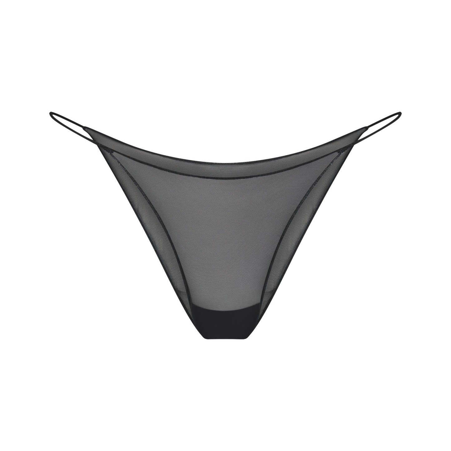 ULTRA FINE MESH STRING BIKINI - OBSIDIAN