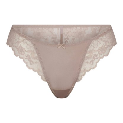 SKIMS LACE BIKINI - FAWN