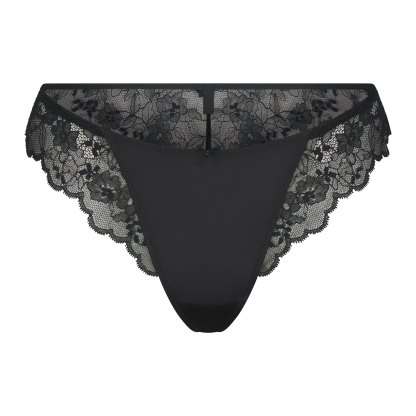 SKIMS LACE BIKINI - ONYX