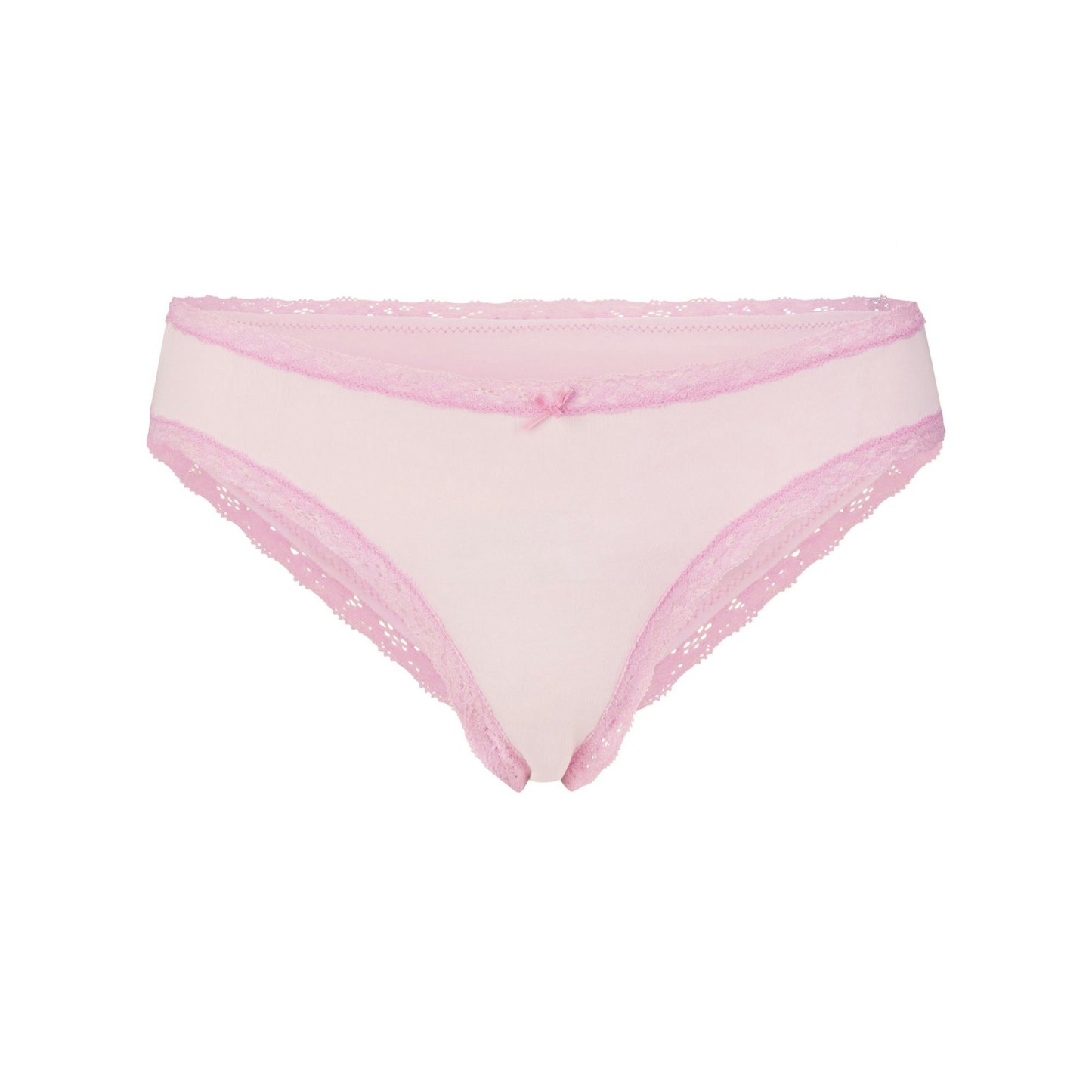 LIGHTWEIGHT COTTON LACE BRIEF - CHERRY BLOSSOM