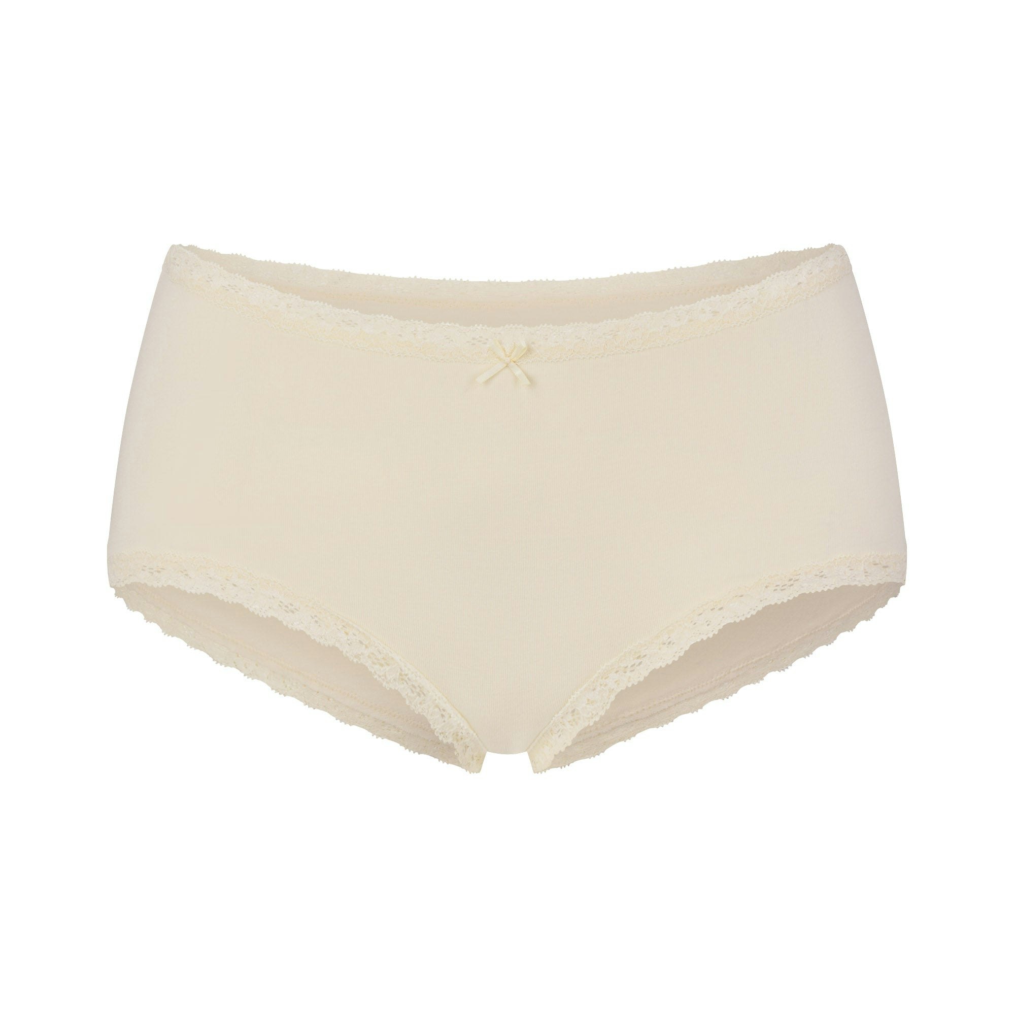 LIGHTWEIGHT COTTON LACE BOY SHORT - BUTTER TONAL