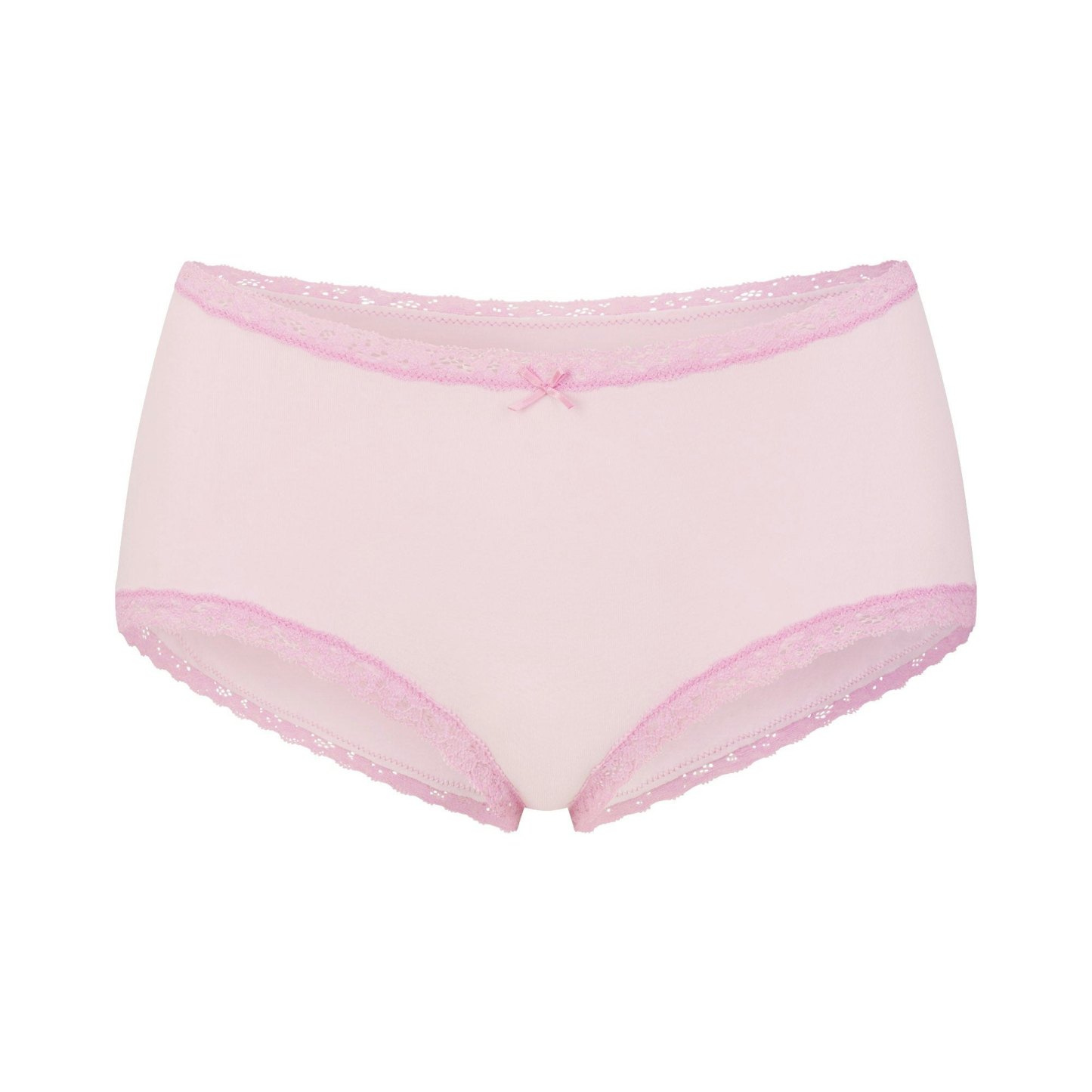 LIGHTWEIGHT COTTON LACE BOY SHORT - CHERRY BLOSSOM