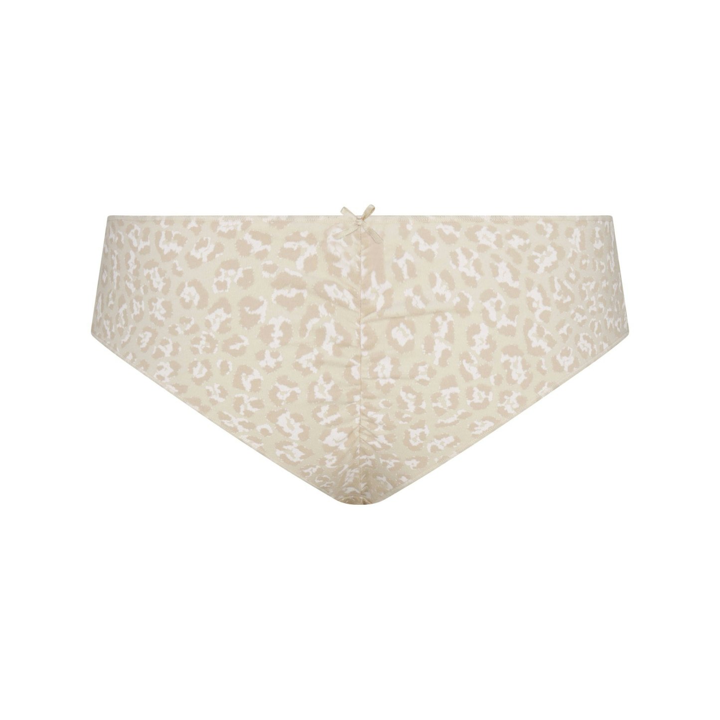 LIGHTWEIGHT COTTON RUCHED BACK HIPSTER - DELTA LEOPARD