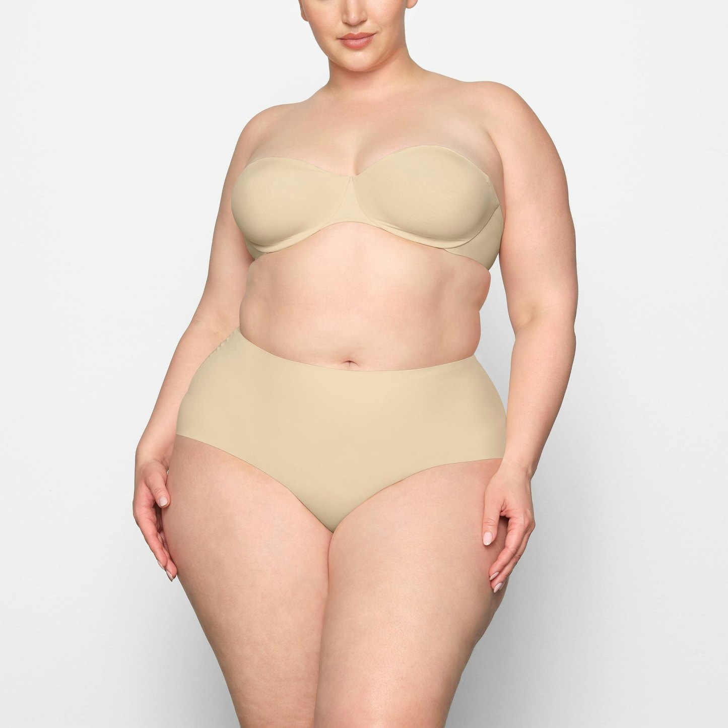 SMOOTHING INTIMATES HIGH-WAISTED BRIEF - SAND