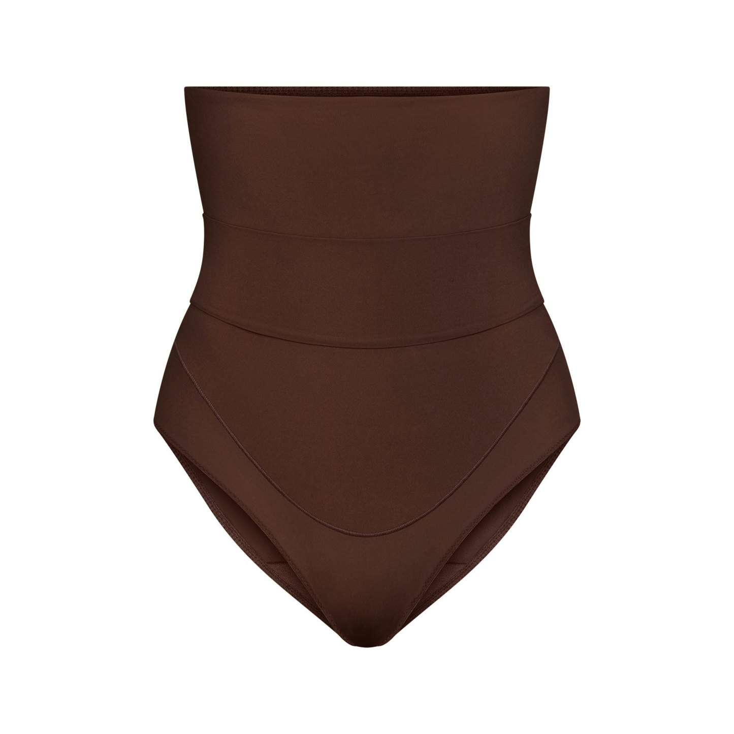 FITS EVERYBODY MATERNITY BANDED HIGH-WAISTED BRIEF - COCOA
