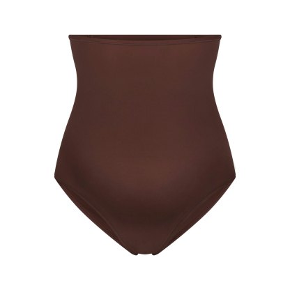 FITS EVERYBODY MATERNITY HIGH-WAISTED BRIEF - COCOA