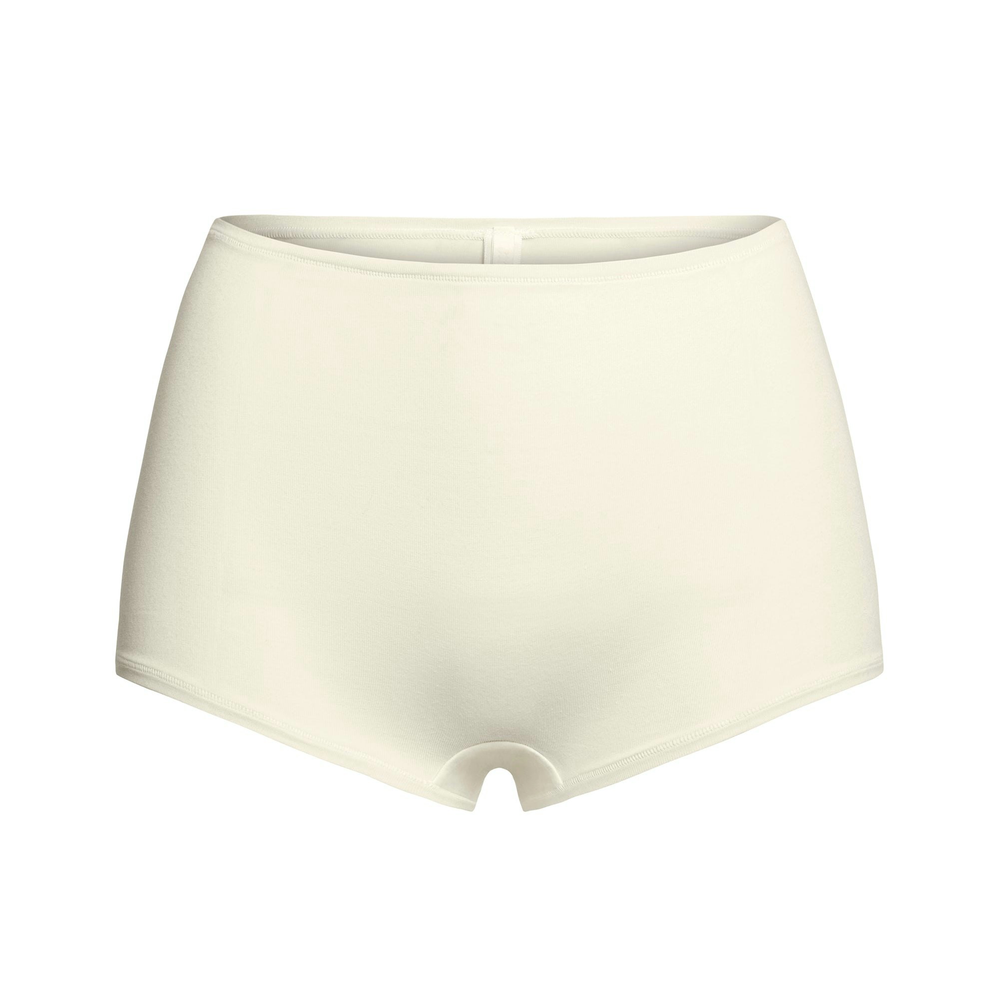 COTTON JERSEY BOY SHORT - BONE