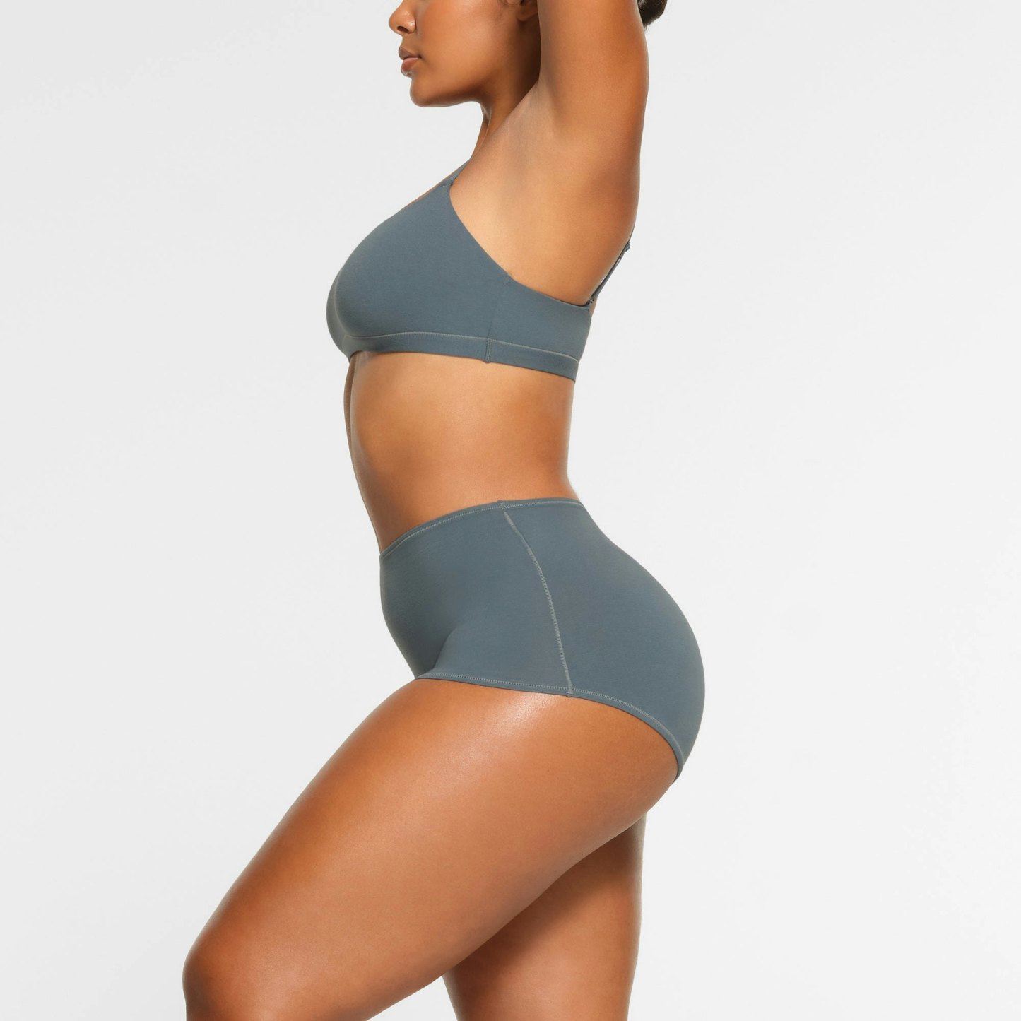 COTTON JERSEY BOY SHORT - KYANITE