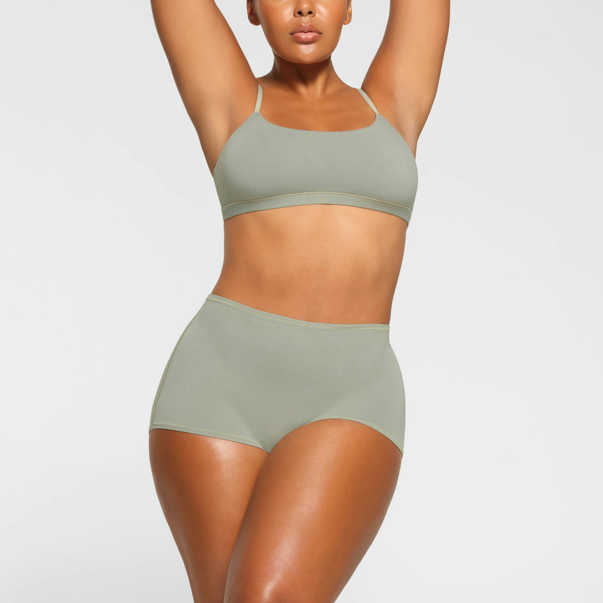COTTON JERSEY BOY SHORT - MINERAL