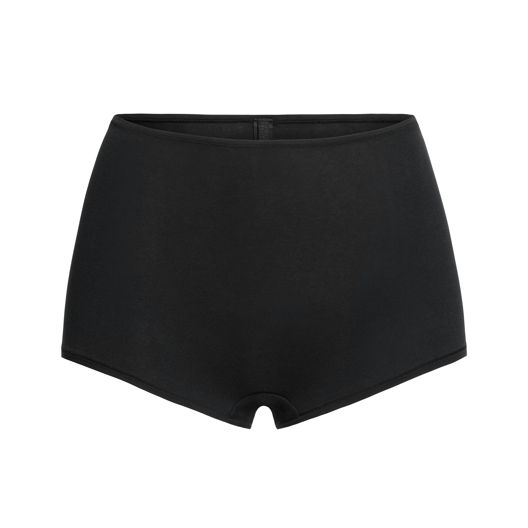 COTTON JERSEY BOY SHORT - SOOT