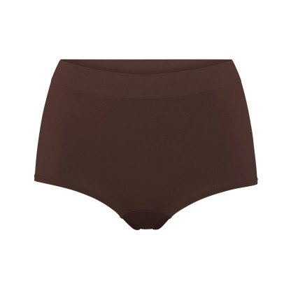 SOFT SMOOTHING SEAMLESS BOY SHORT - COCOA