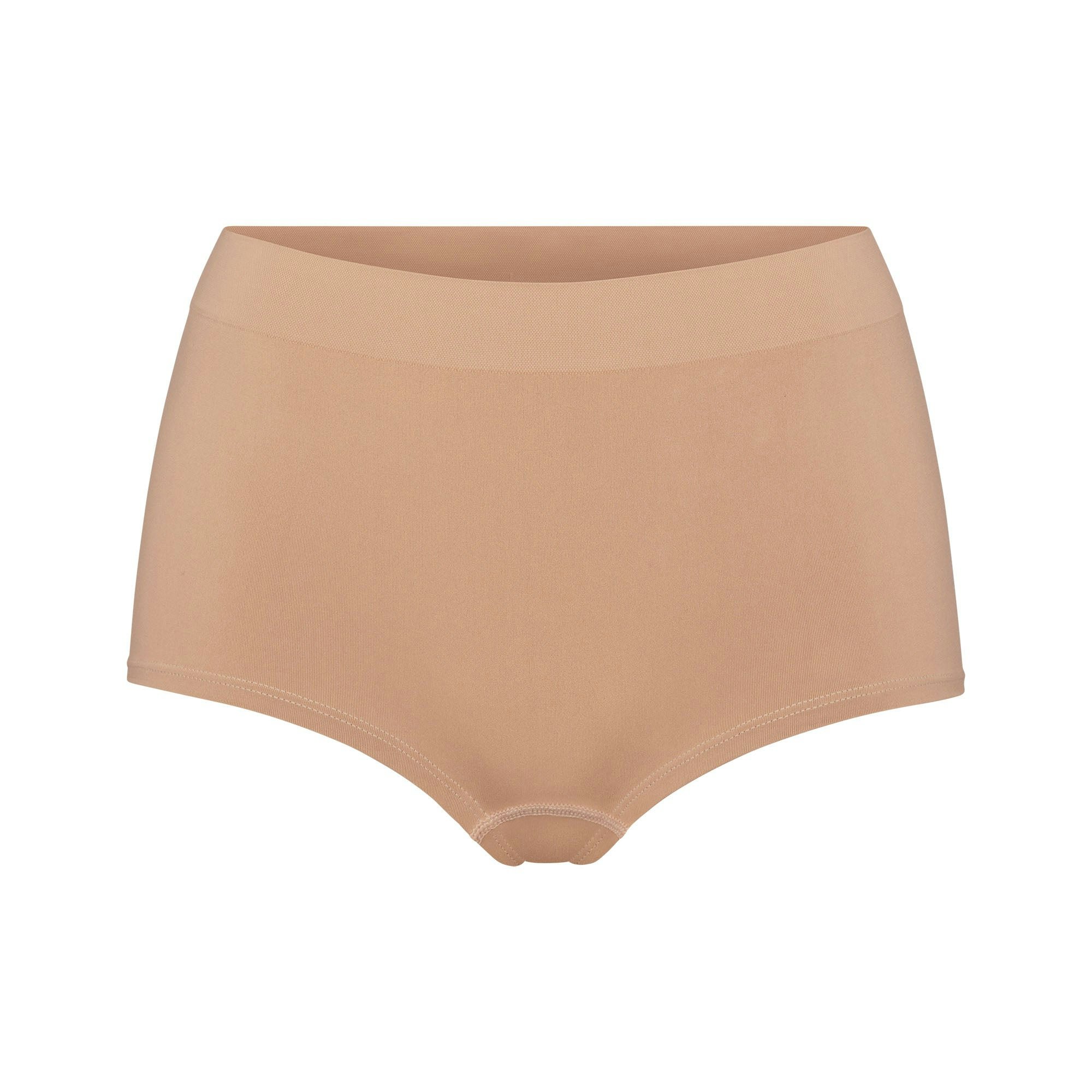 SOFT SMOOTHING SEAMLESS BOY SHORT - OCHRE