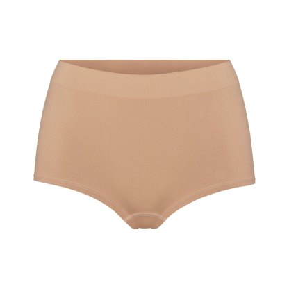SOFT SMOOTHING SEAMLESS BOY SHORT - OCHRE