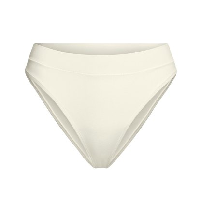 COTTON JERSEY CHEEKY TANGA - BONE