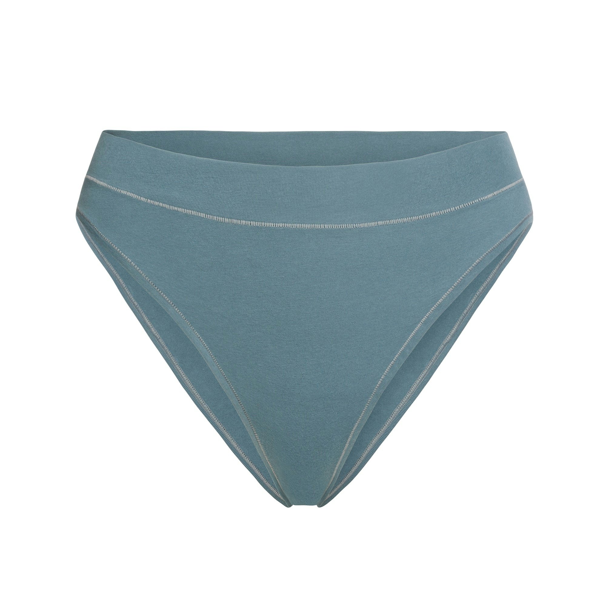 COTTON JERSEY CHEEKY TANGA - KYANITE