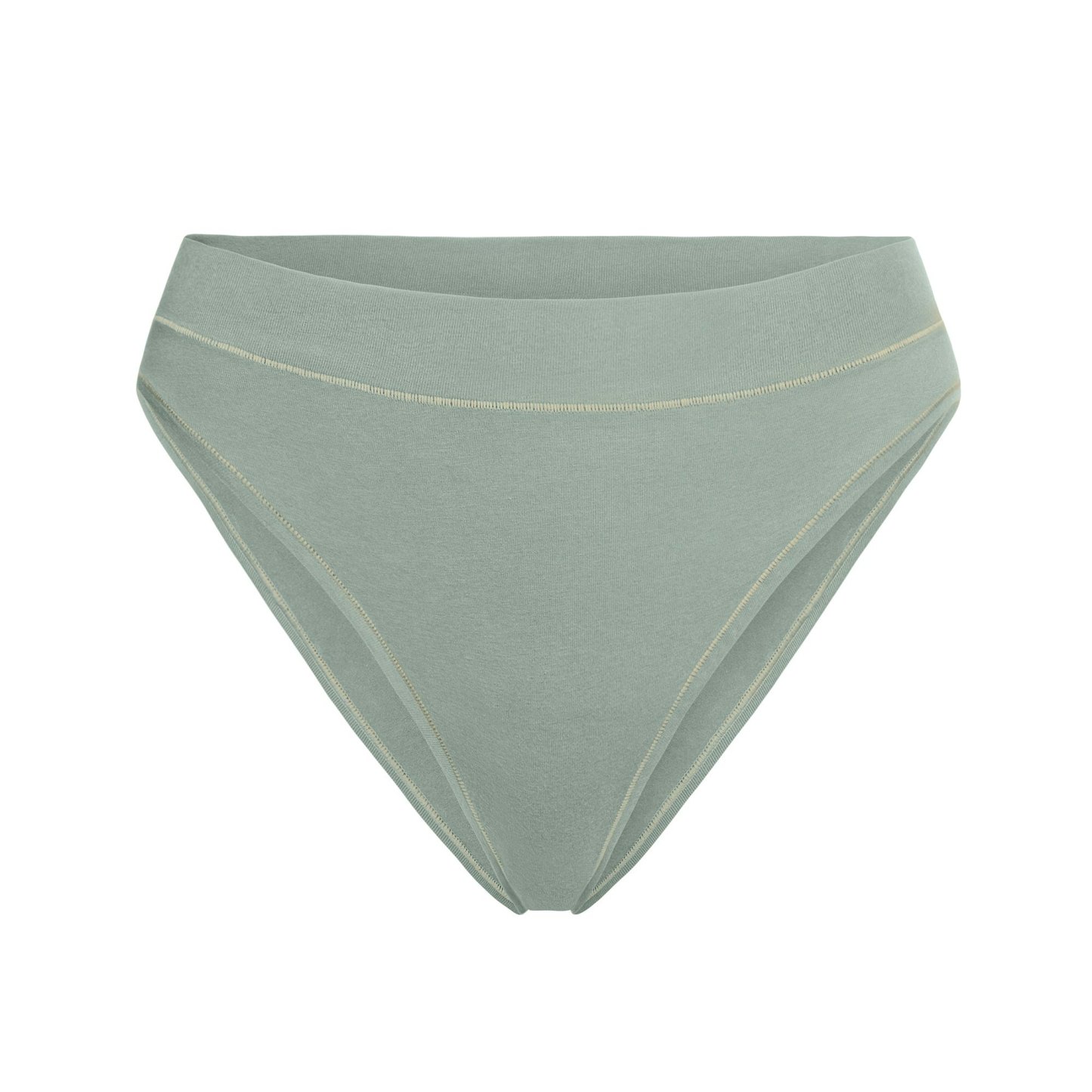 COTTON JERSEY CHEEKY TANGA - MINERAL