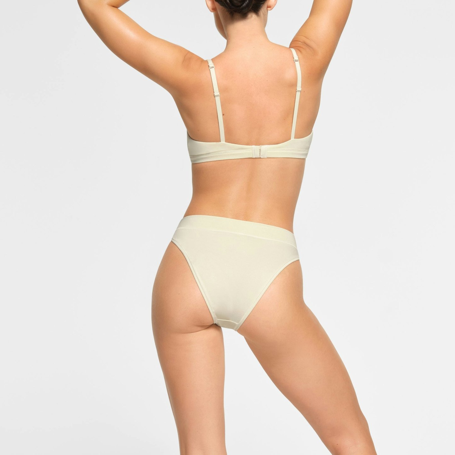 COTTON JERSEY CHEEKY TANGA - BONE