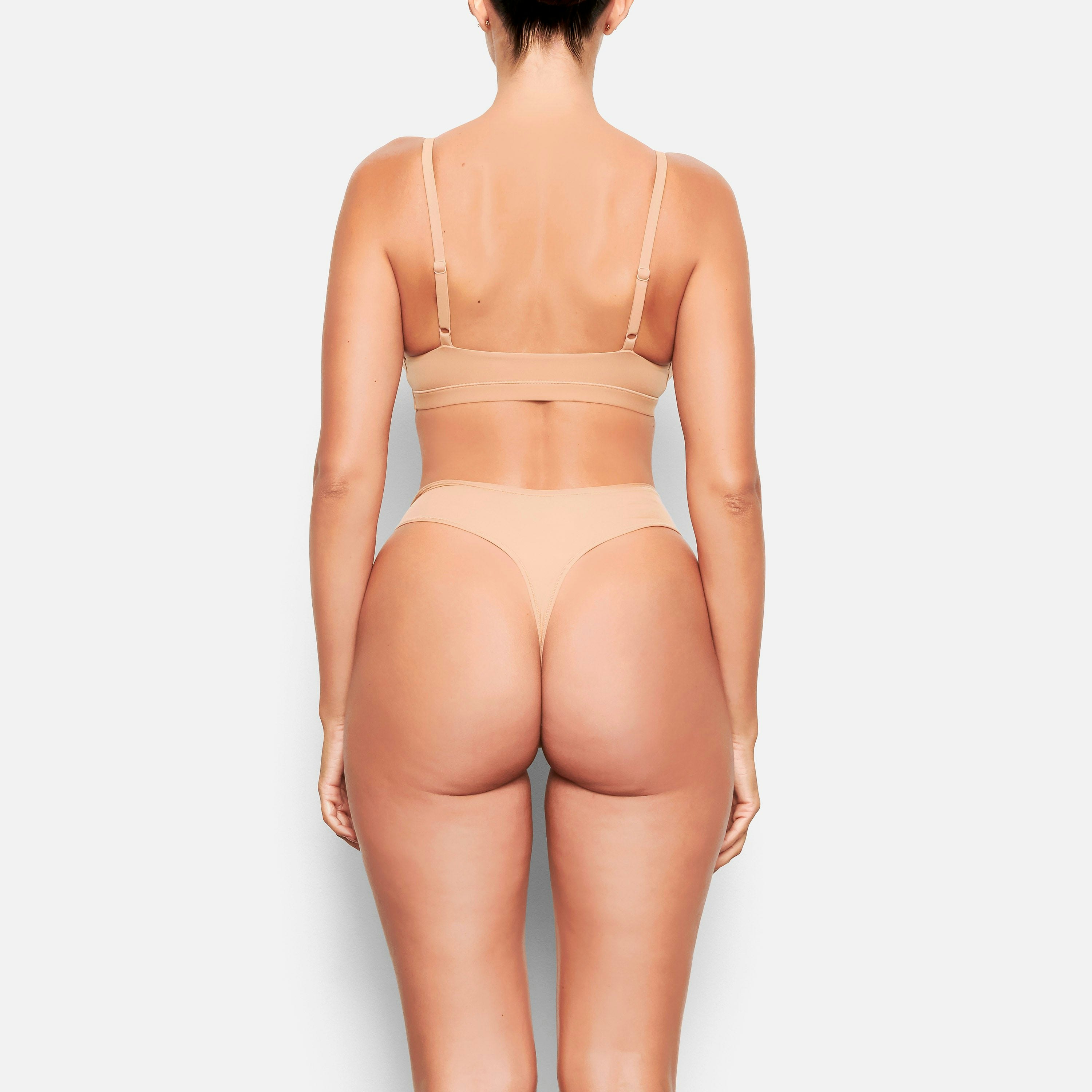 FITS EVERYBODY DIPPED FRONT THONG - OCHRE