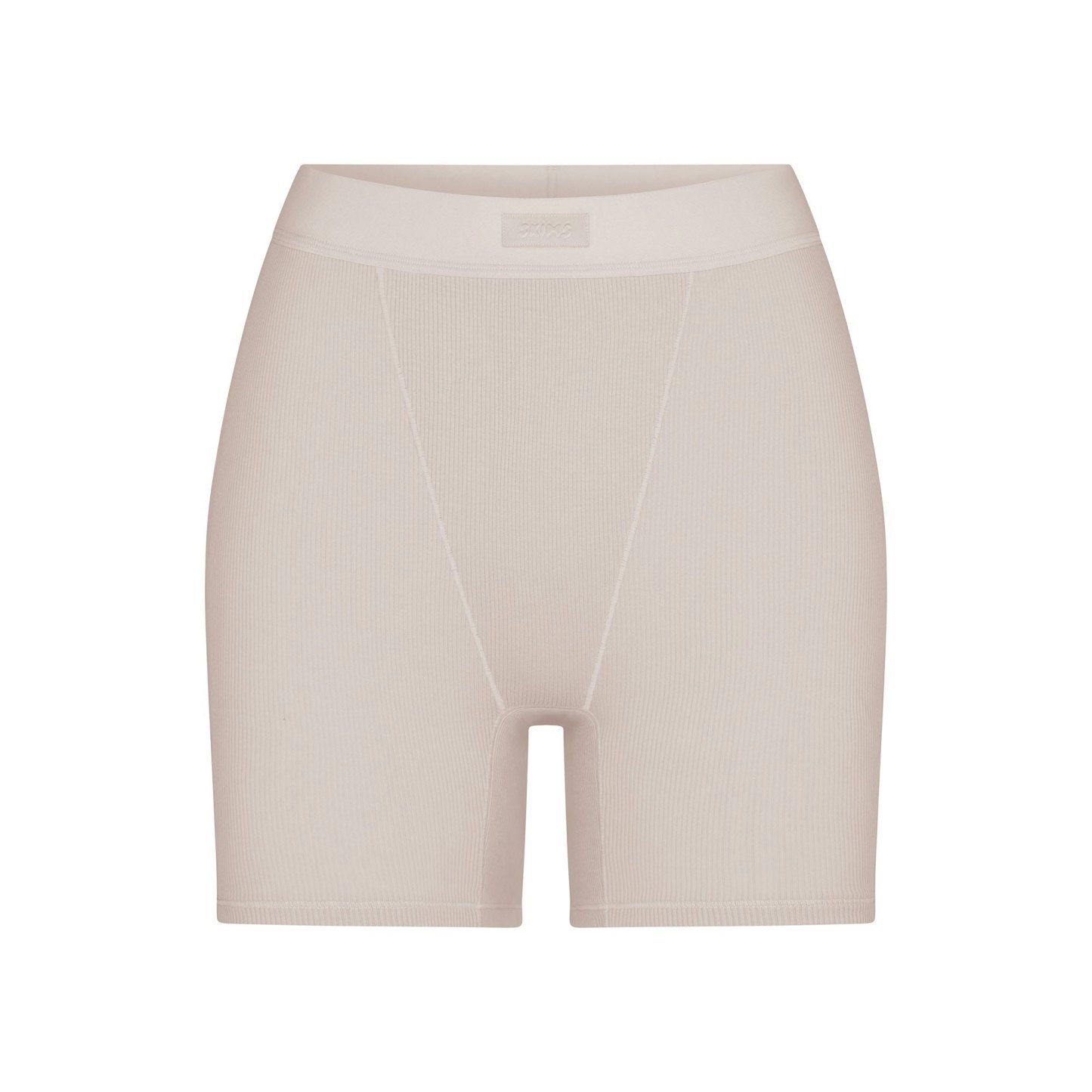 COTTON RIB BOXER - STONE
