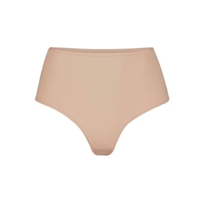 FITS EVERYBODY HIGH-WAISTED THONG - CLAY