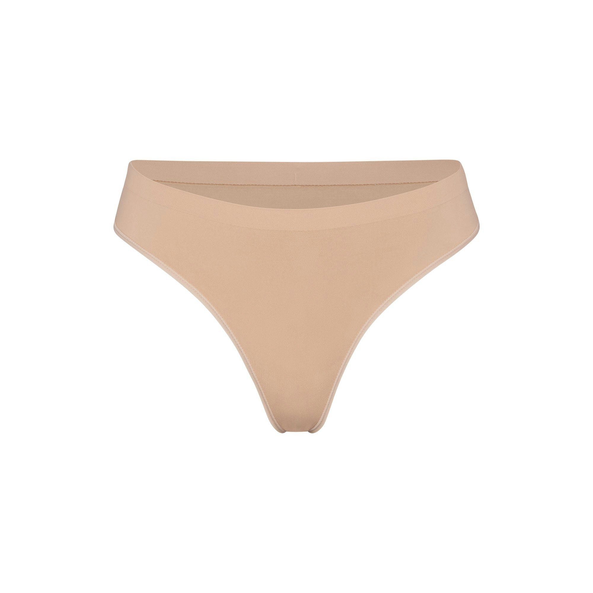 SOFT SMOOTHING SEAMLESS THONG - CLAY