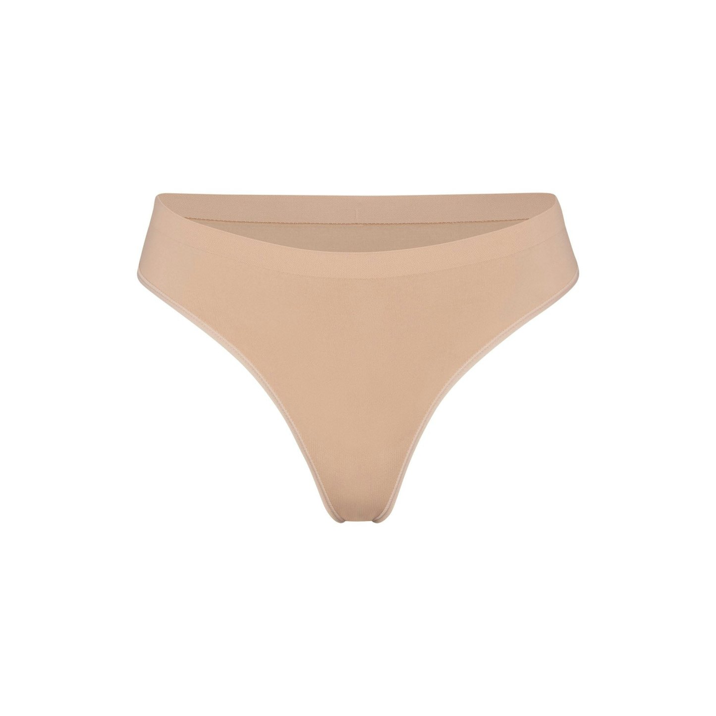 SOFT SMOOTHING SEAMLESS THONG - CLAY