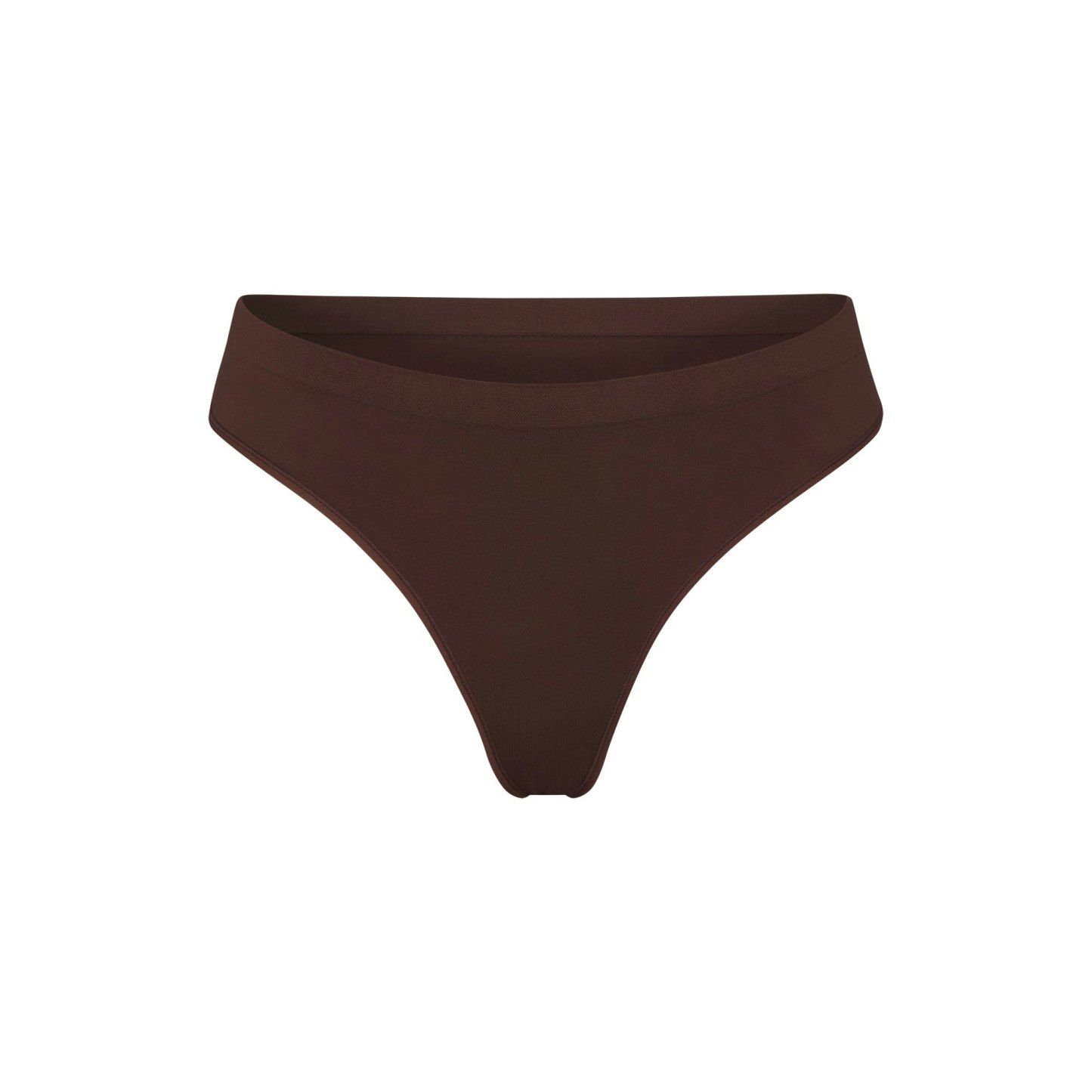 SOFT SMOOTHING SEAMLESS THONG - COCOA
