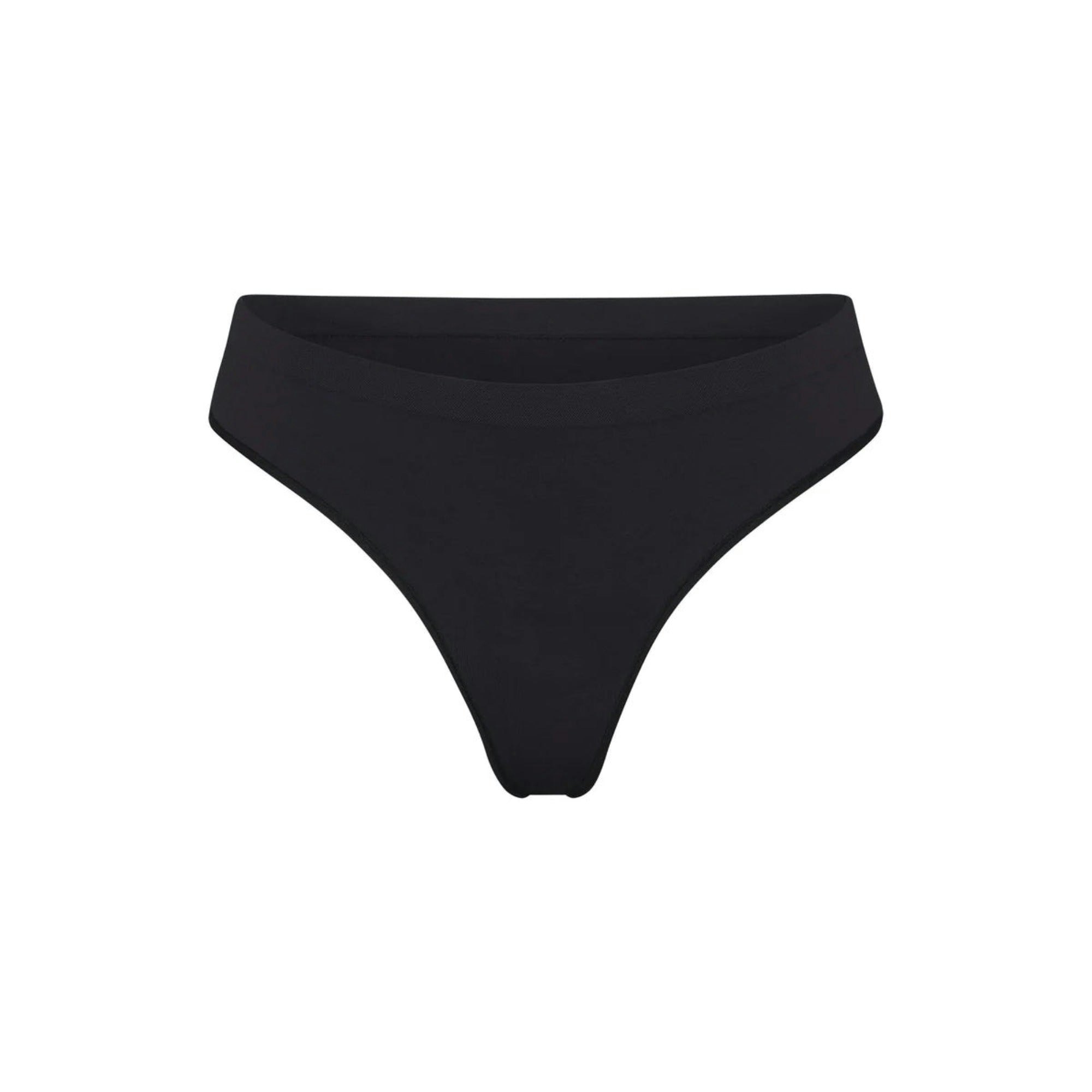 SOFT SMOOTHING SEAMLESS THONG - ONYX