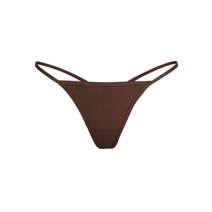 FITS EVERYBODY T-STRING THONG - COCOA