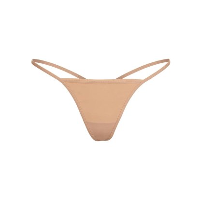 FITS EVERYBODY T-STRING THONG - OCHRE
